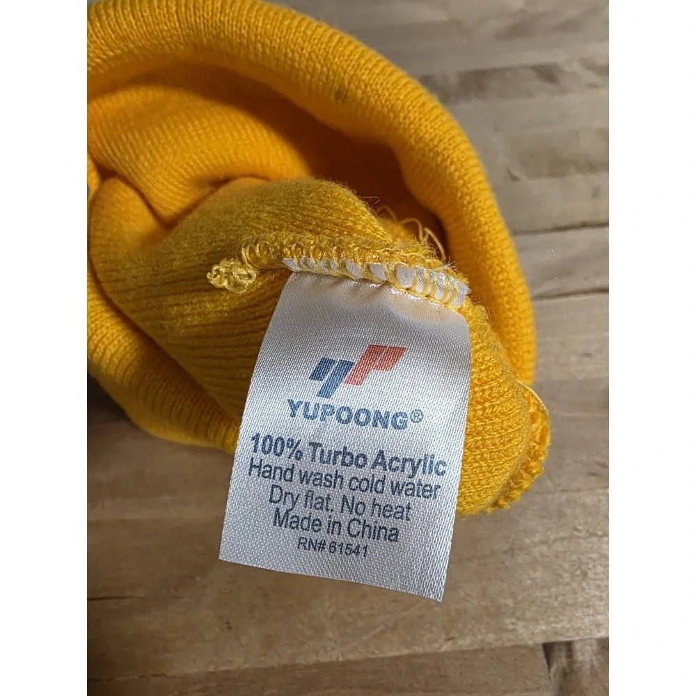 Pittsburgh Steelers Logo Beanie Knit Hat Skull Cap Yellow NFL Football